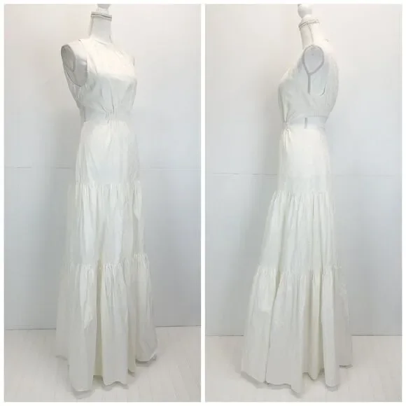 Significant Other Poppy Cut-Out Maxi Dress Ivory White Small - Picture 4 of 13